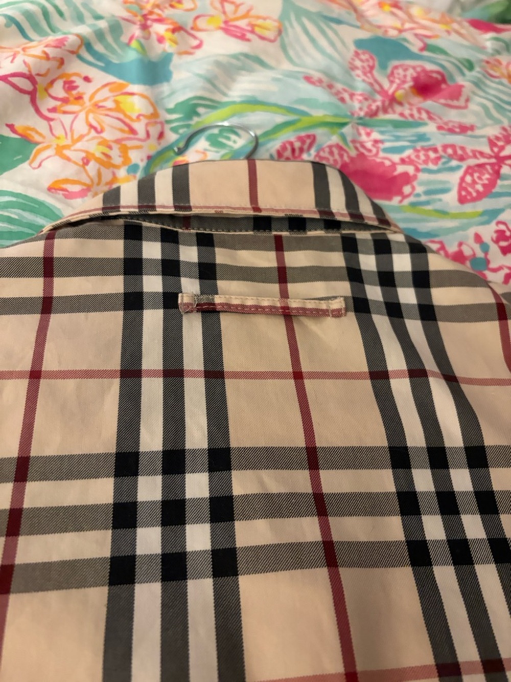 BURBERRY Beige Plaid Button-Front Shirt Dress with Belt - Picture 9 of 12